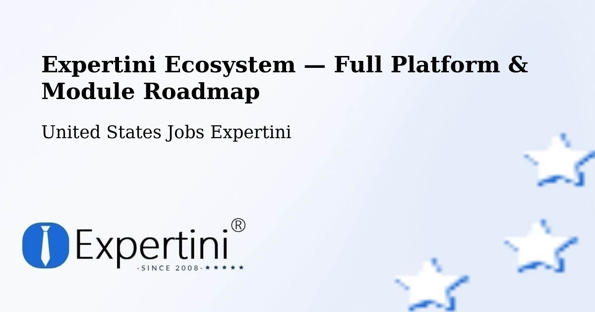 Expertini Ecosystem — Full Platform & Module Roadmap – Willowbrook